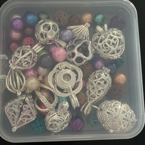 Pearls, beads and charms